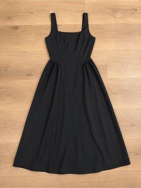 2 Saints Black Midi Fit & Flare Dress Size S NWT LBD Sleeveless